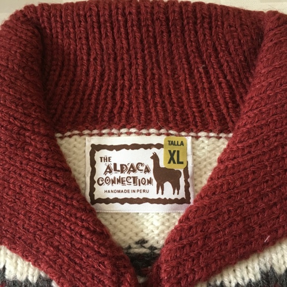 NWOT Alpaca Connection Button Up Cardigan Sweater Fair Isles. - Picture 2 of 4